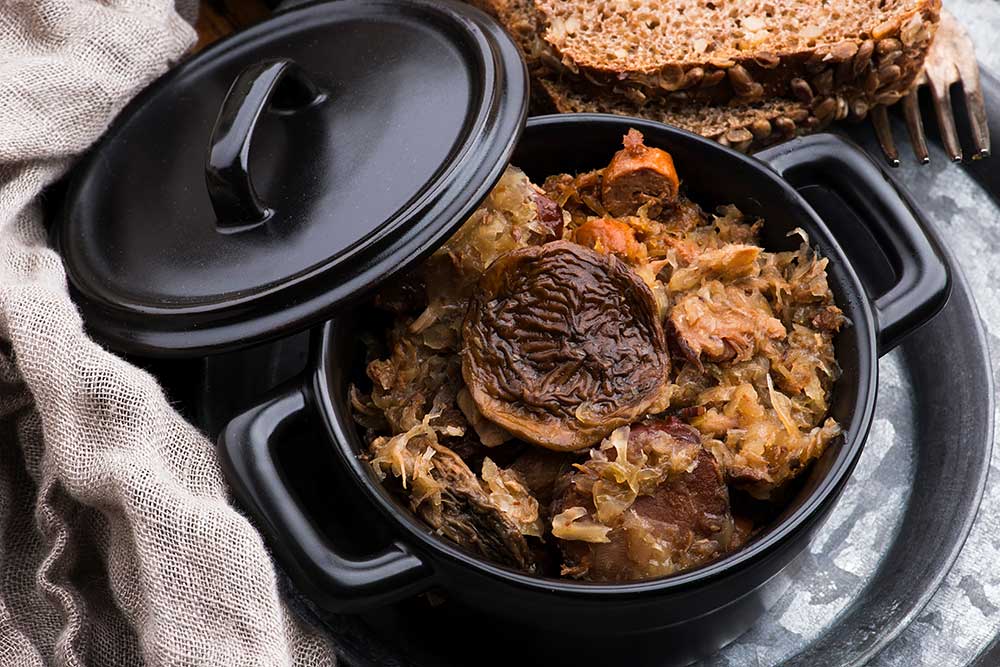 Staropolski bigos z grzybami